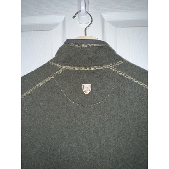 Kuhl Men’s REVEL 1/4 ZIP SHIRT Green Long Sleeve Kashmira Fleece Size XL - Picture 6 of 6